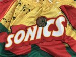 NBA Seattle Supersonics Just don shorts Rouge jaune